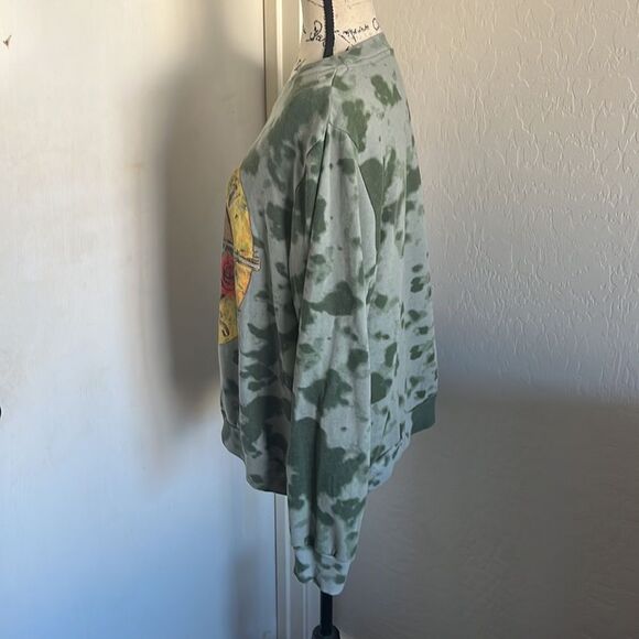 Guns N Roses Tie Dye Distressed Graphic Sweatshirt - Picture 2 of 8